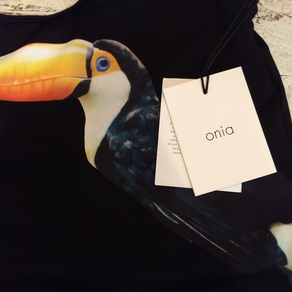 Anthro. Onia Kelly Toucan One Piece Swimsuit - Picture 3 of 7